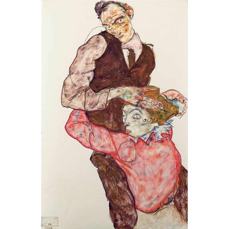 Πίνακας του Egon Schiele-Lovers
